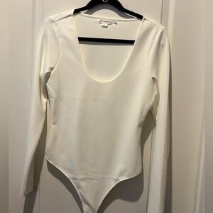 Good American Classic White Bodysuit